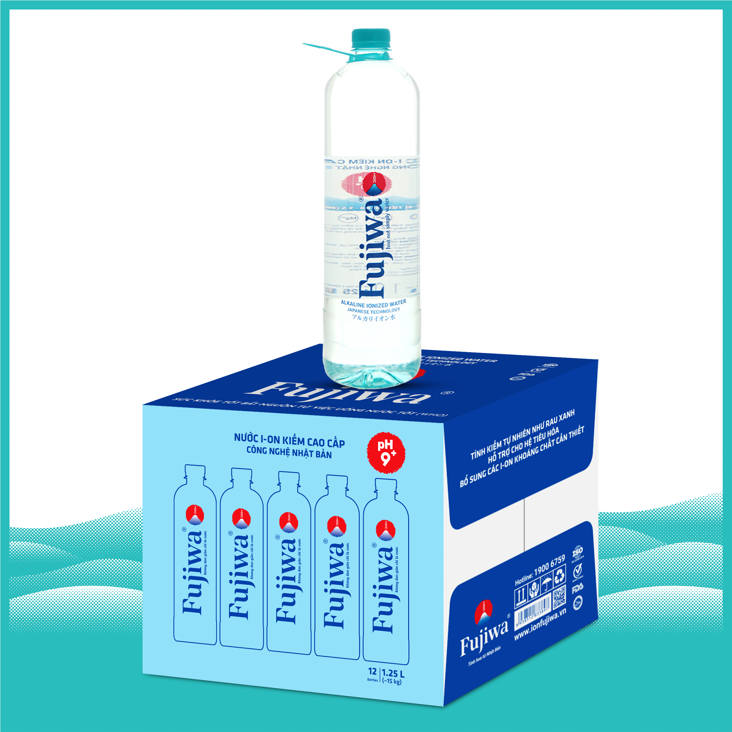 NƯỚC UỐNG I-ON KIỀM CAO CẤP ĐÓNG CHAI FUJIWA